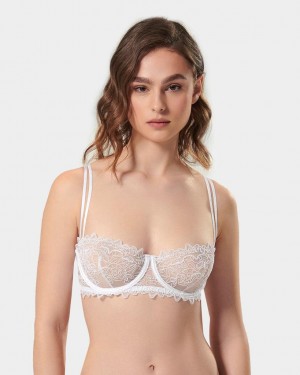 Bluebella Audrey Wired Bras White | USAZG3044