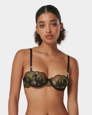 Bluebella Coppelia Eco Shoots Bras Black | USAWY3063