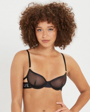 Bluebella Cora Mesh Wired Bra Black | USACE3501