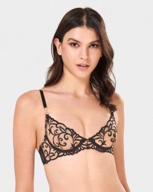 Bluebella Harriet Eco Bras Black | USAFM3069