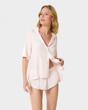 Bluebella Marla Eco Viscose Short Pajama Sets Pink | USAIS3437