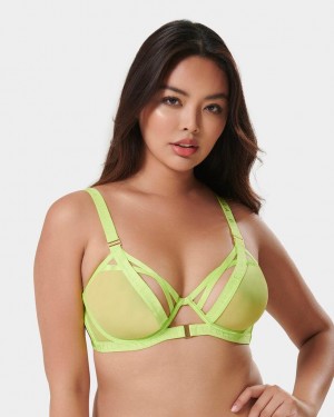 Bluebella Oslo Tender Shoots Bras Green | USATV3060