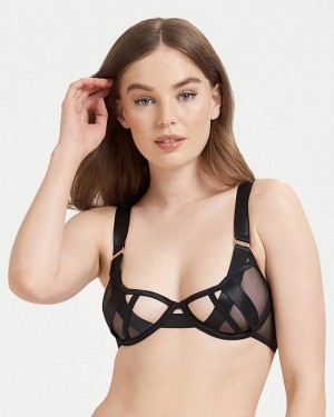 Bluebella Sawyer Bras Black | USAEX3035