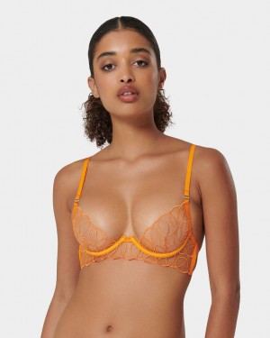 Bluebella Solaris Pepper Bras Orange | USAXF3114