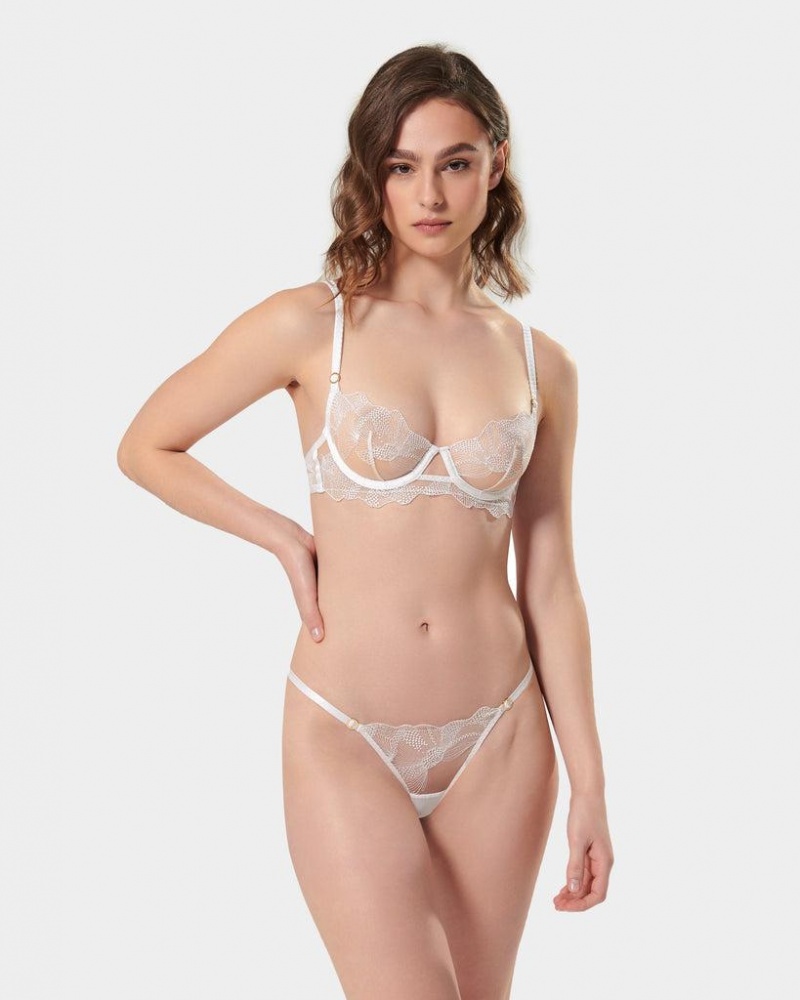 Bluebella Adeline Panty Lingerie White | USASO3337