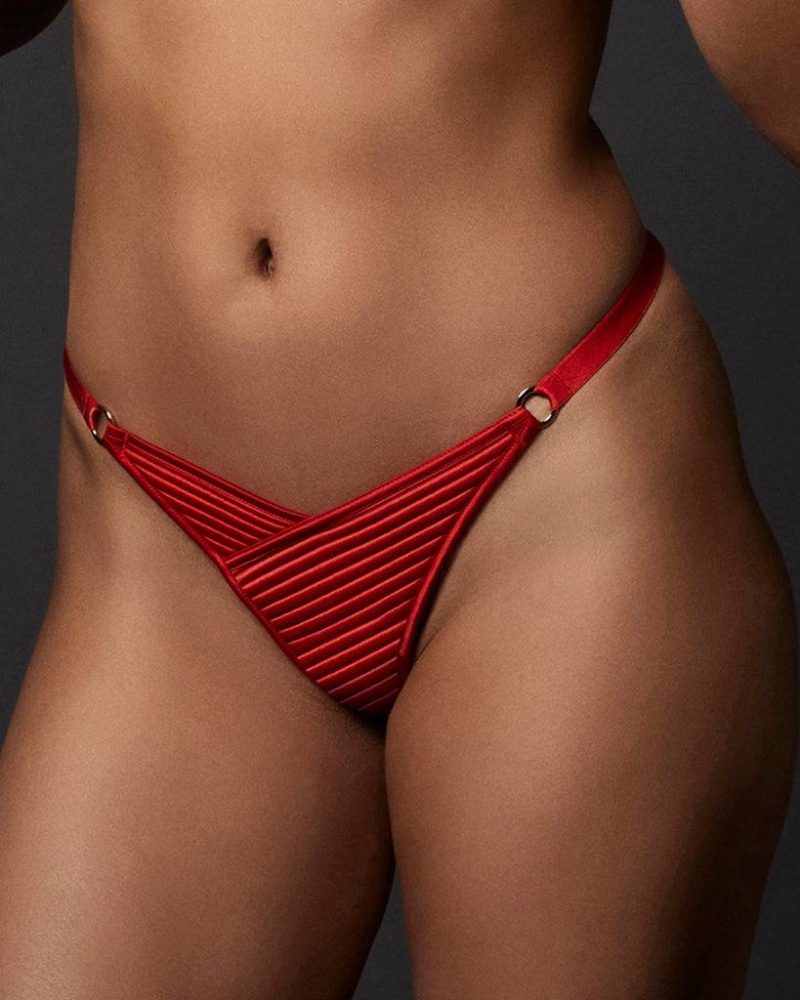 Bluebella Allegra Ouvert Panty Panties Red | USAEX3177