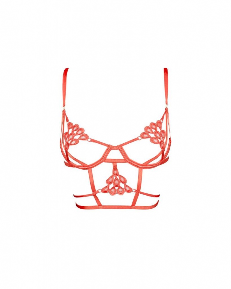 Bluebella Aria Cayenne Bras Red | USAPQ3028