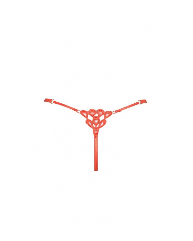 Bluebella Aria Thong Cayenne Lingerie Red | USAVD3228