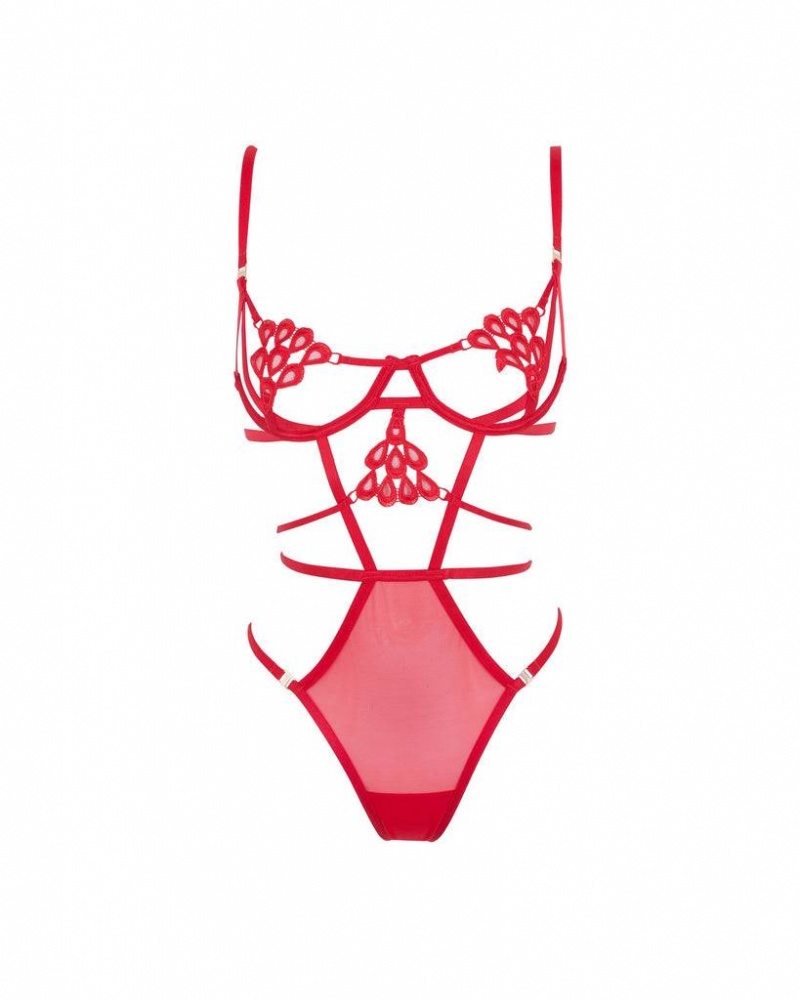 Bluebella Aria Wired Bodysuit Red | USAHK3209