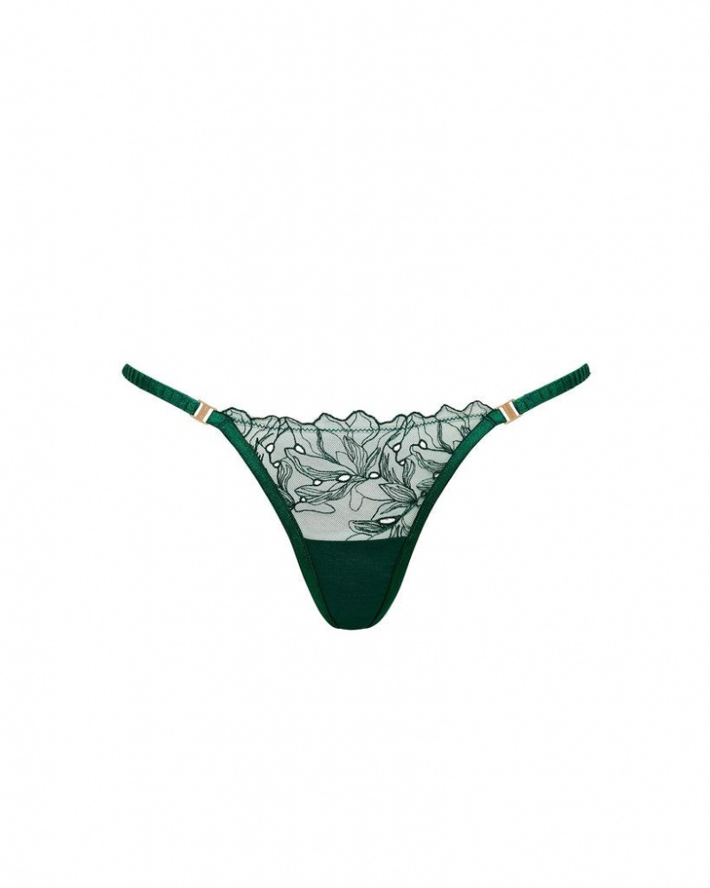 Bluebella Astra Thong Aventurine Lingerie Green | USAUT3315