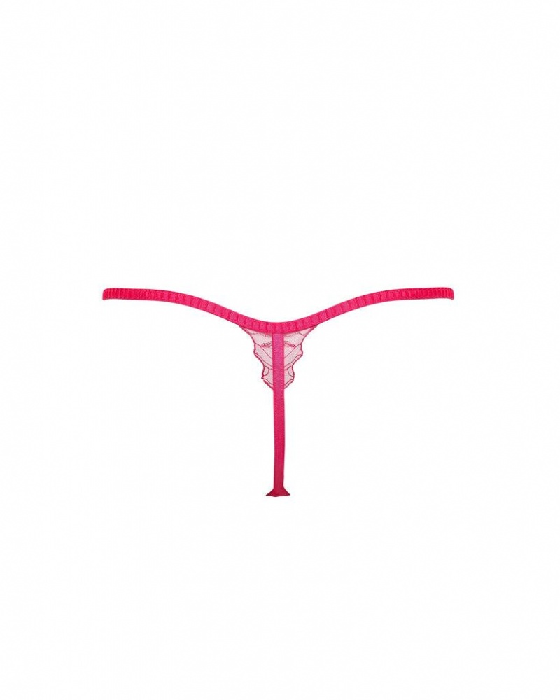 Bluebella Astra Thong Lingerie Fuchsia Pink | USATV3317