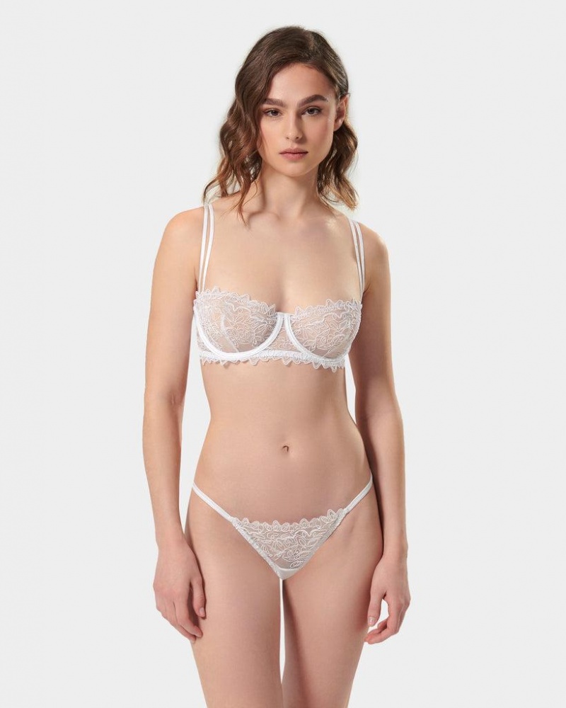 Bluebella Audrey Panty Lingerie White | USAHK3261