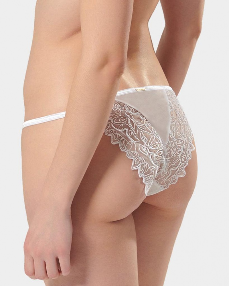 Bluebella Audrey Panty Lingerie White | USAHK3261