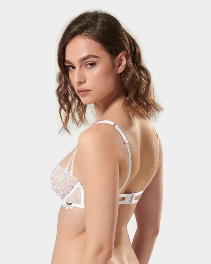 Bluebella Audrey Wired Bras White | USAZG3044