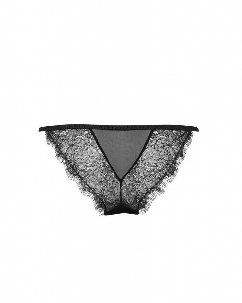 Bluebella Camelia Panty Lingerie Black | USADN3309