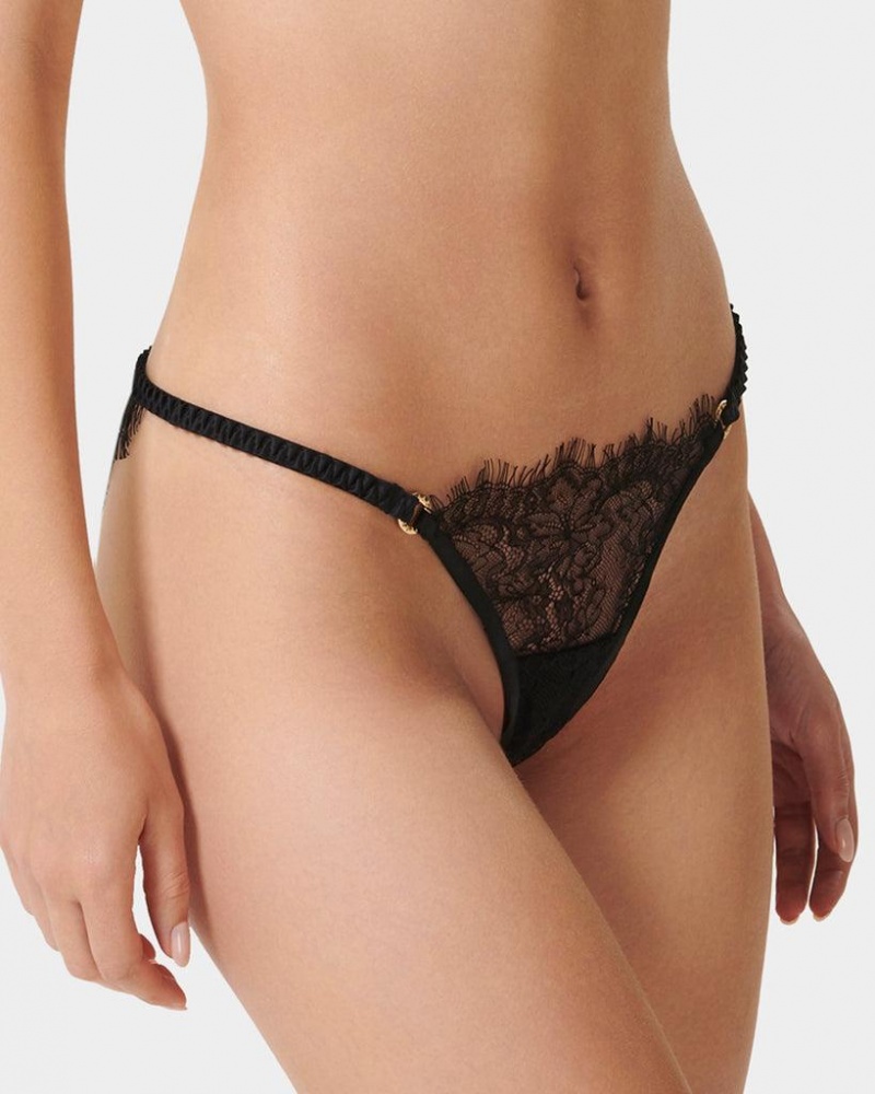 Bluebella Camelia Panty Lingerie Black | USADN3309