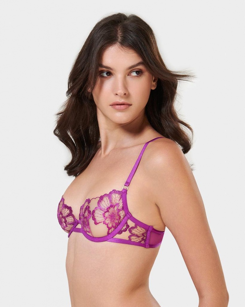 Bluebella Catalina Bright Bras Light Purple | USARW3061