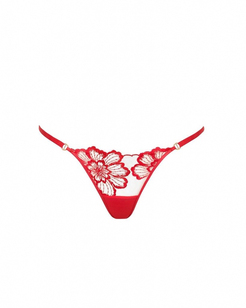 Bluebella Catalina Thong Lingerie Red | USAJJ3305