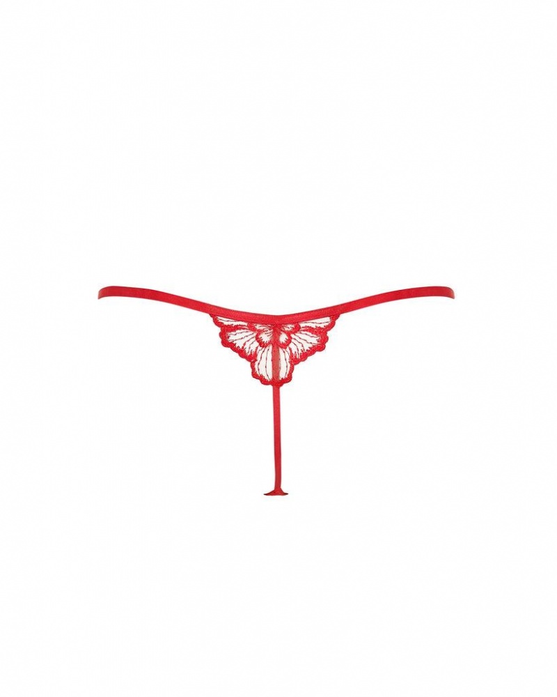 Bluebella Catalina Thong Lingerie Red | USAJJ3305