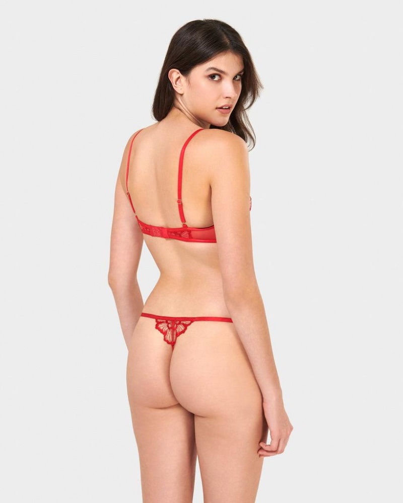 Bluebella Catalina Thong Lingerie Red | USAJJ3305