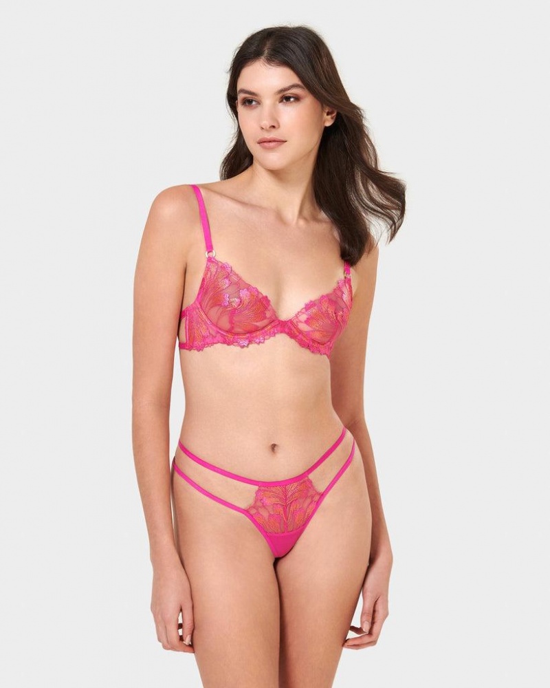 Bluebella Colette Bras Fuchsia Pink / Orange | USADN3096