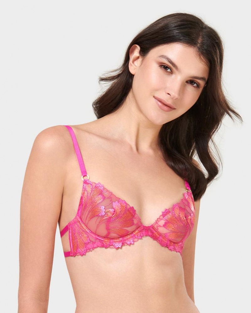 Bluebella Colette Bras Fuchsia Pink / Orange | USADN3096