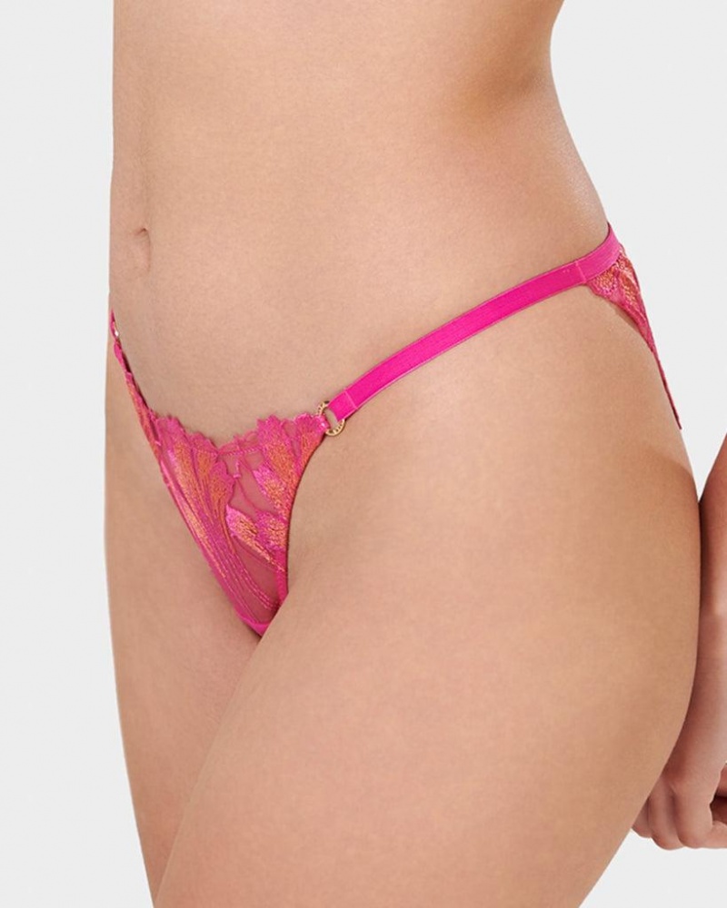 Bluebella Colette Panty Pepper Lingerie Fuchsia Pink / Orange | USABC3324