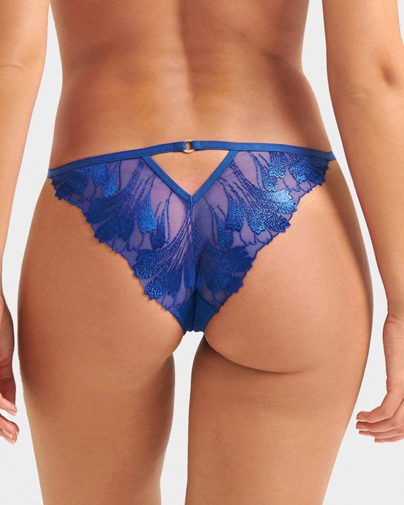 Bluebella Colette Panty Surf the Web Lingerie Blue | USAWY3223