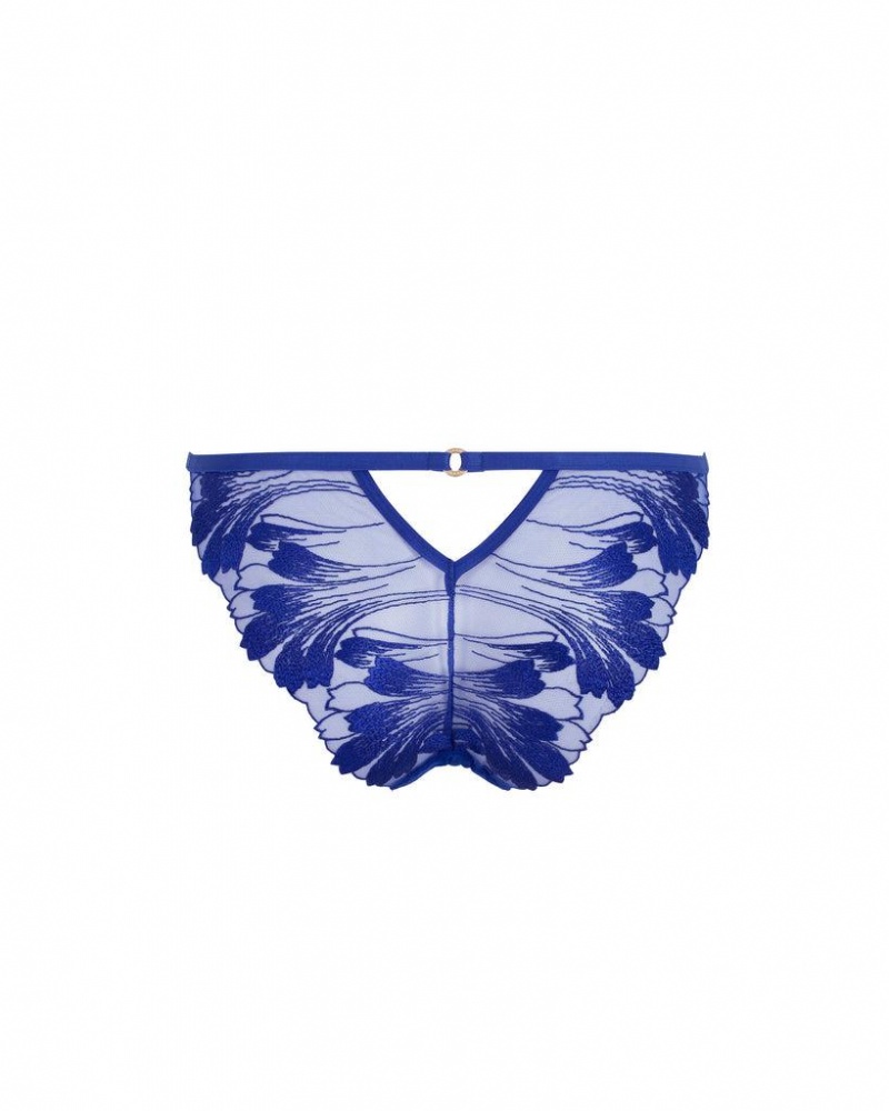 Bluebella Colette Panty Surf the Web Lingerie Blue | USAWY3223