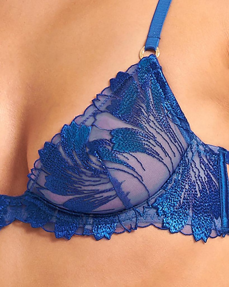 Bluebella Colette Surf the Web Bra Blue | USAYU3518