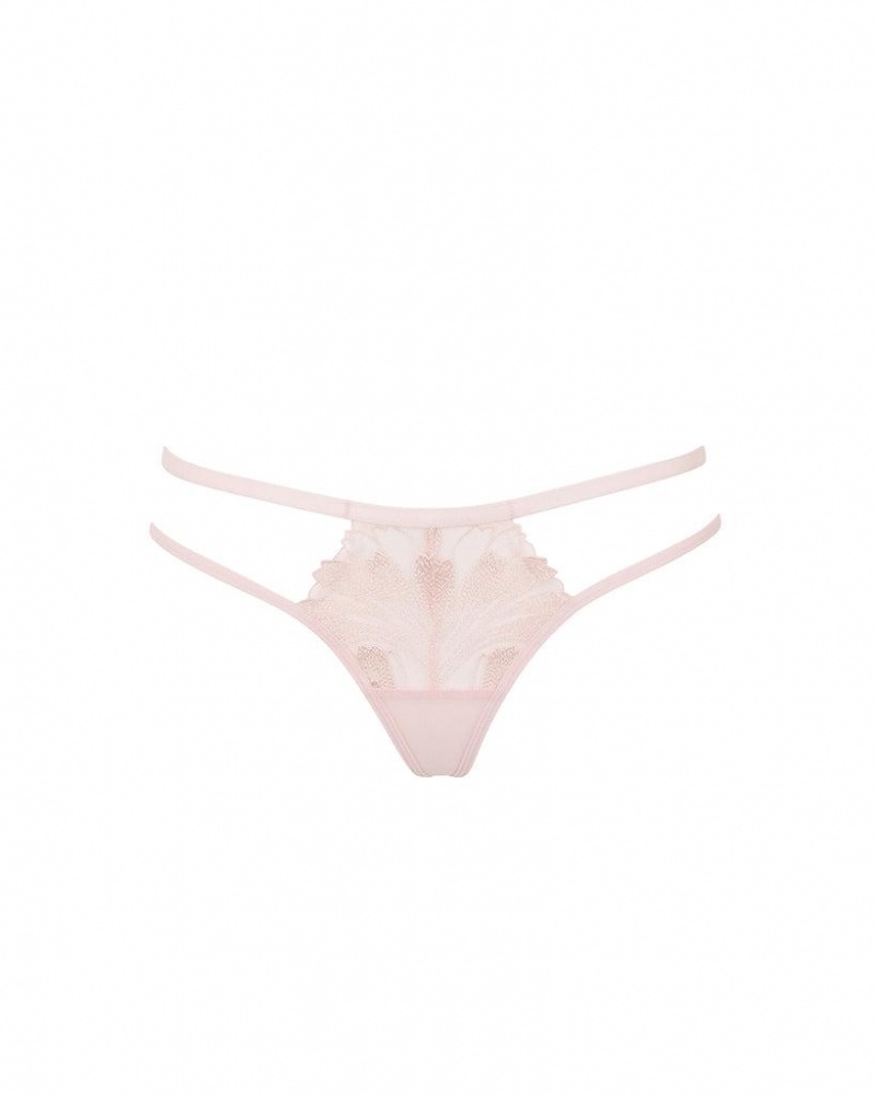 Bluebella Colette Thong Pearl Lingerie Pink | USAHK3333