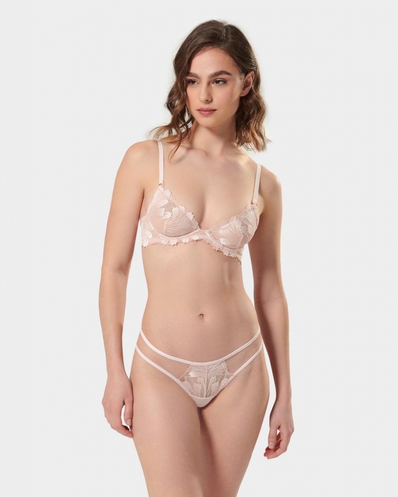 Bluebella Colette Wired Pearl Bras Pink | USAAP3027