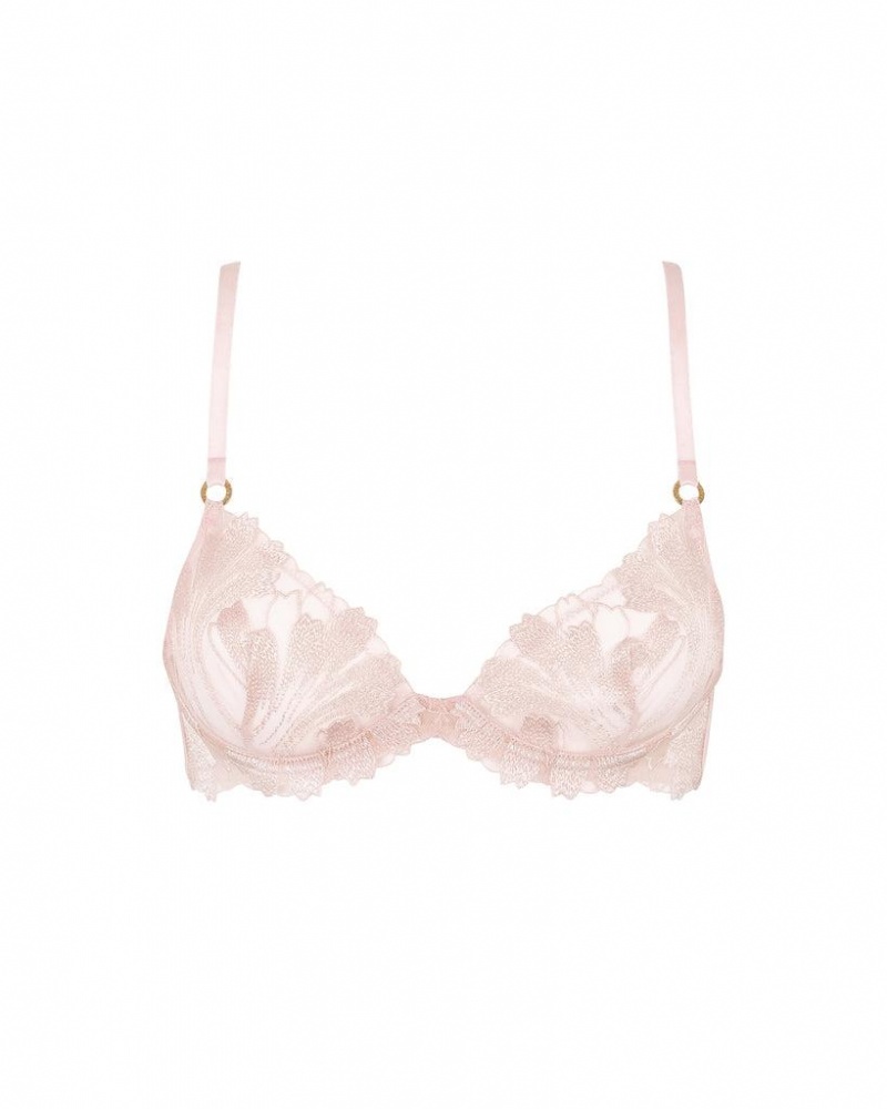 Bluebella Colette Wired Pearl Bras Pink | USAAP3027