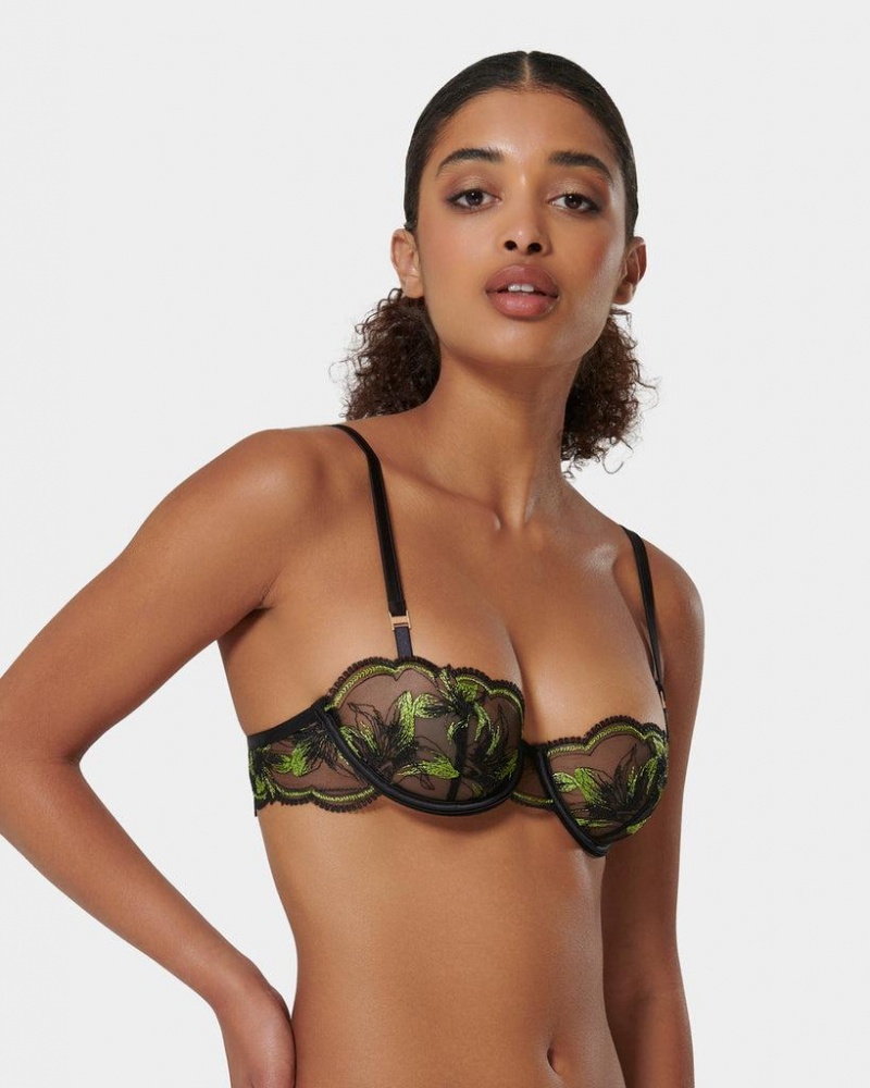 Bluebella Coppelia Eco Shoots Bras Black | USAWY3063