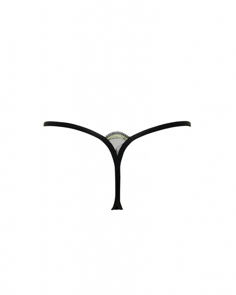 Bluebella Coppelia Eco Thong Shoots Lingerie Black | USAFM3282