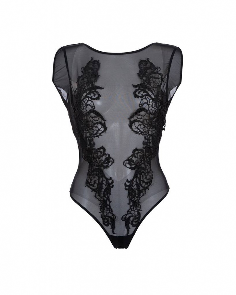 Bluebella Etienne Bodysuit Black | USAUT3218