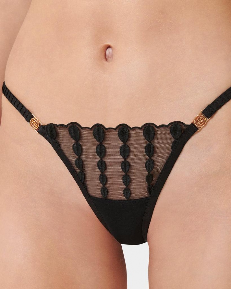 Bluebella Geneva Eco Panty Lingerie Black | USAWY3294