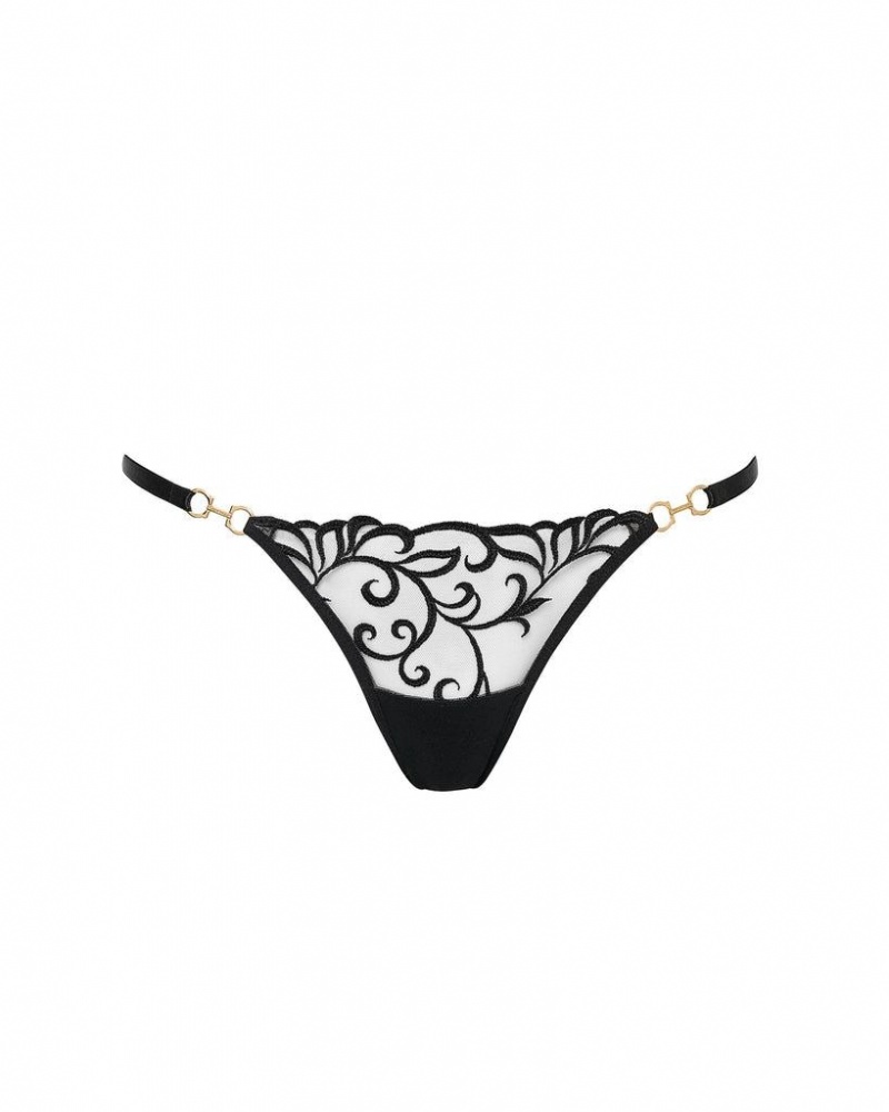 Bluebella Harriet Eco Panty Lingerie Black | USAMA3296