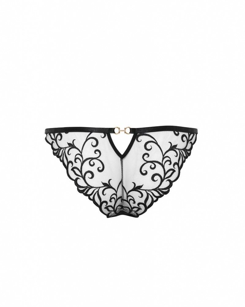 Bluebella Harriet Eco Panty Lingerie Black | USAMA3296