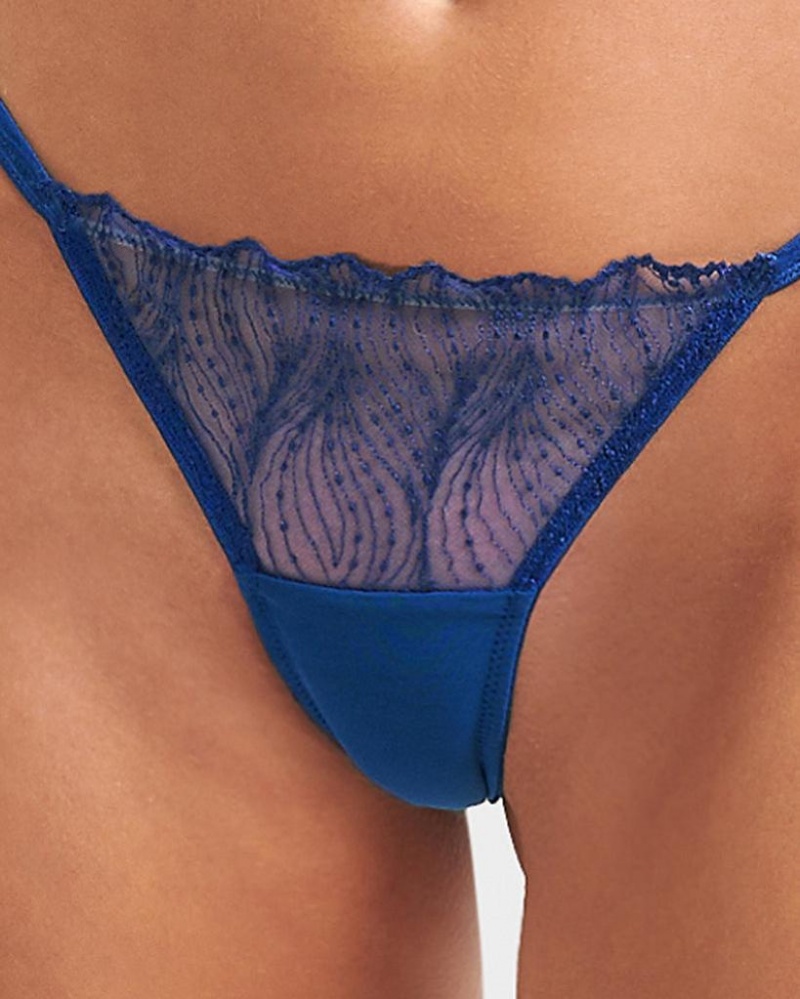 Bluebella Irena Panty Surf the Web Lingerie Blue | USAKI3233