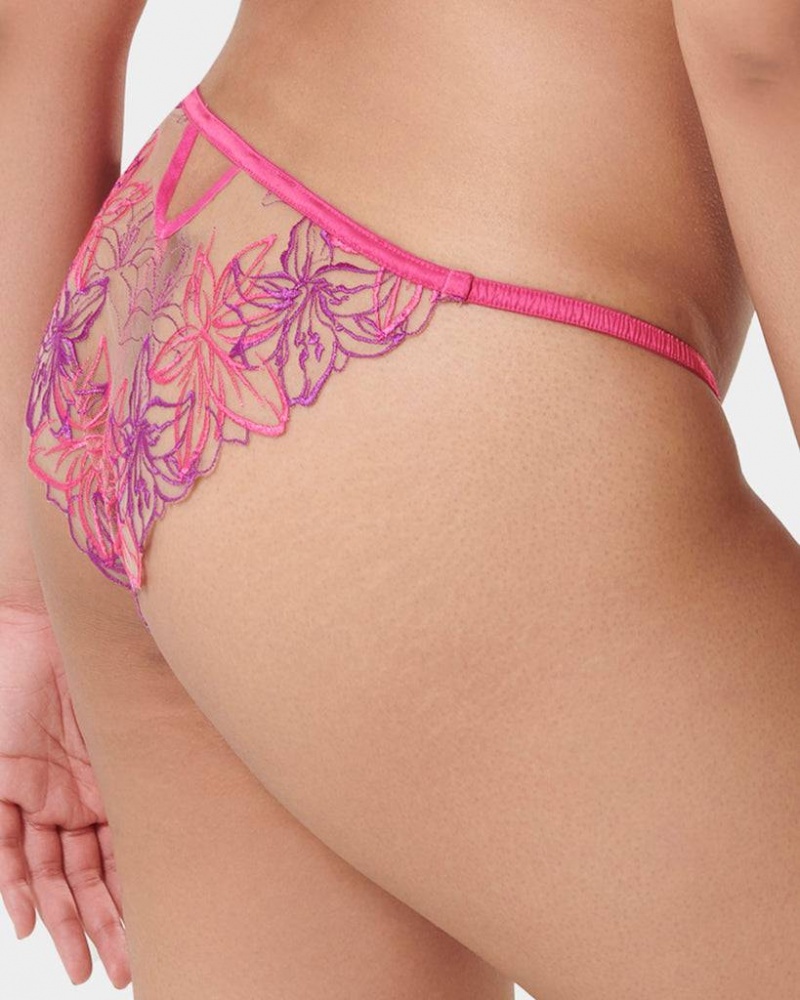 Bluebella Lilly Panty Panties Fuchsia Pink / Light Purple | USAJJ3163