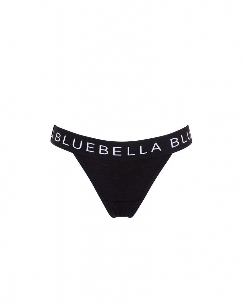 Bluebella Lulu Eco Bamboo Panty Lingerie Black / White | USAMA3251