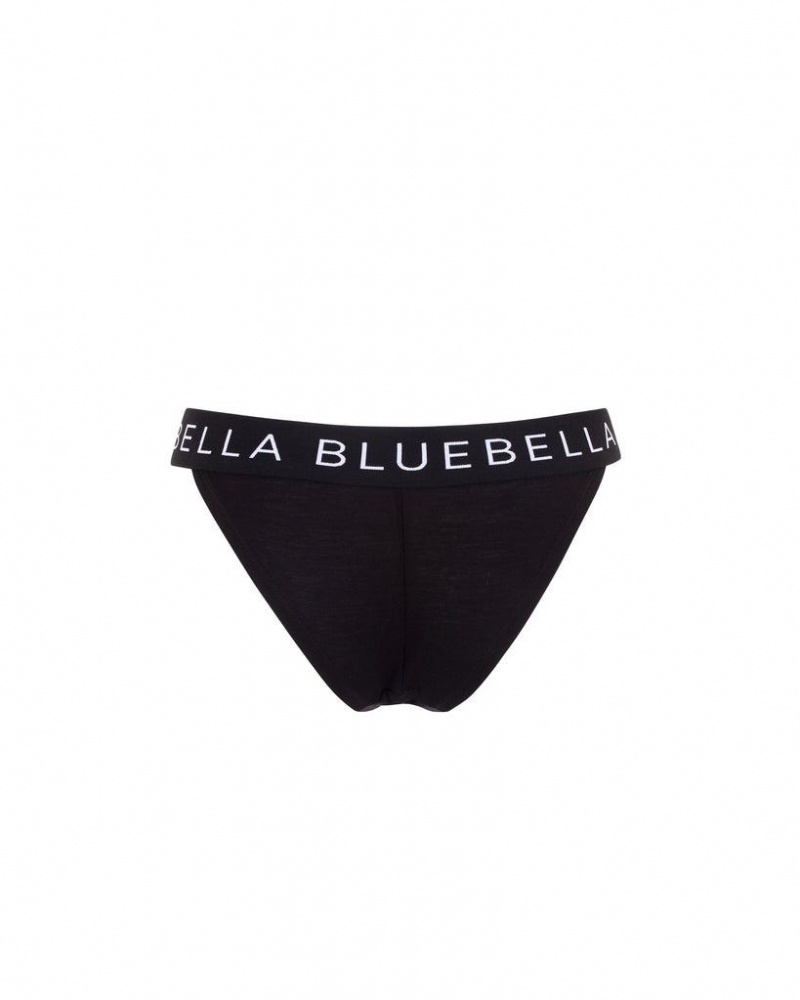 Bluebella Lulu Eco Bamboo Panty Lingerie Black / White | USAMA3251