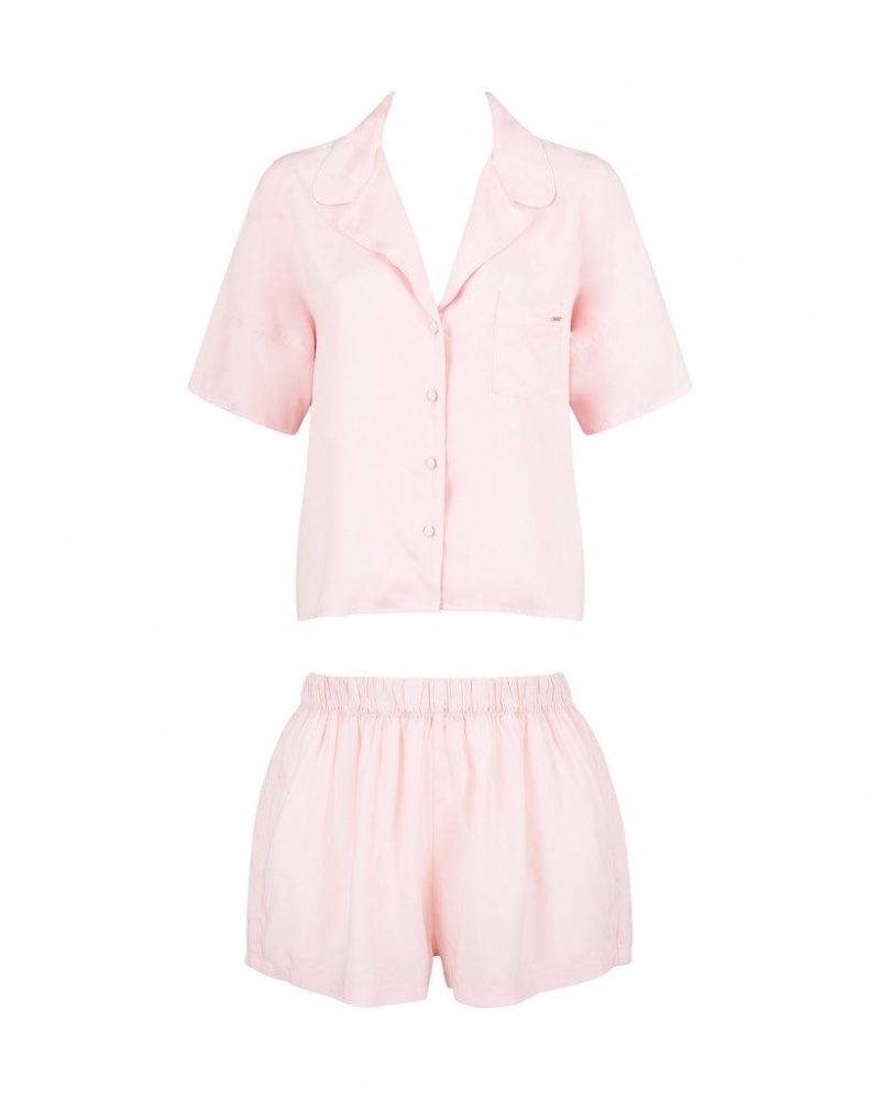 Bluebella Marla Eco Viscose Short Pajama Sets Pink | USAIS3437