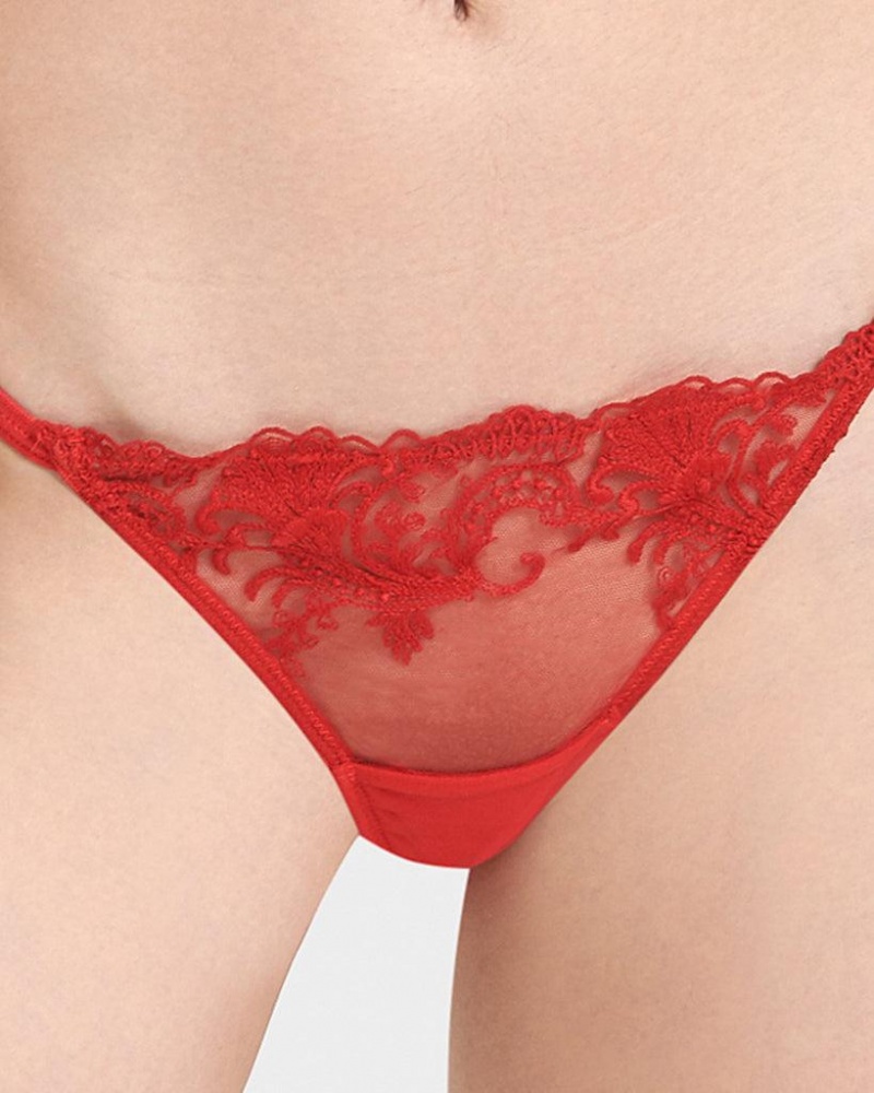 Bluebella Marseille Panty Lingerie Red | USAIS3341