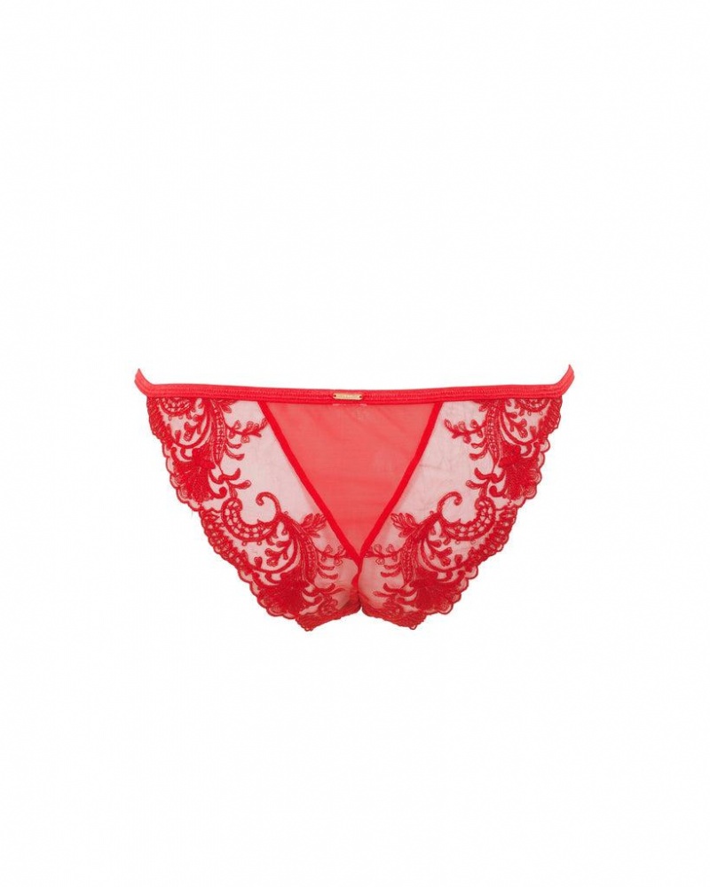 Bluebella Marseille Panty Lingerie Red | USAIS3341