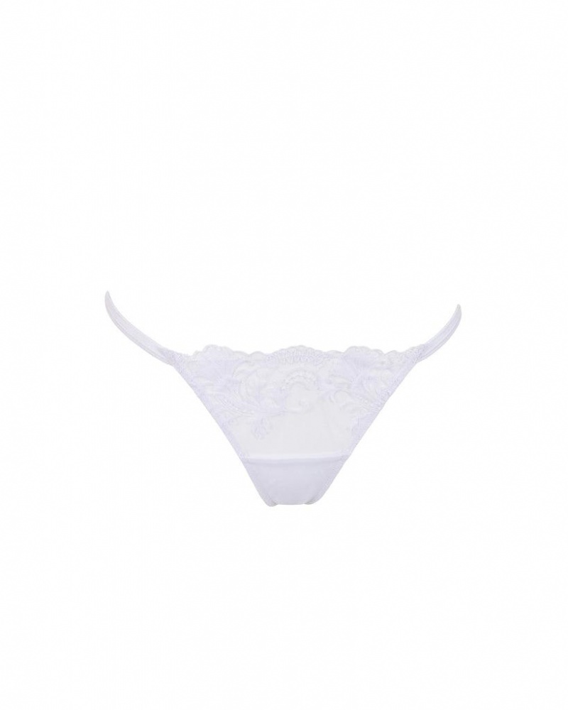 Bluebella Marseille Thong Lingerie White | USAYU3272