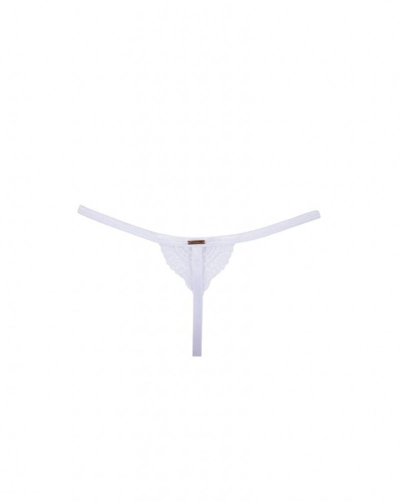 Bluebella Marseille Thong Lingerie White | USAYU3272