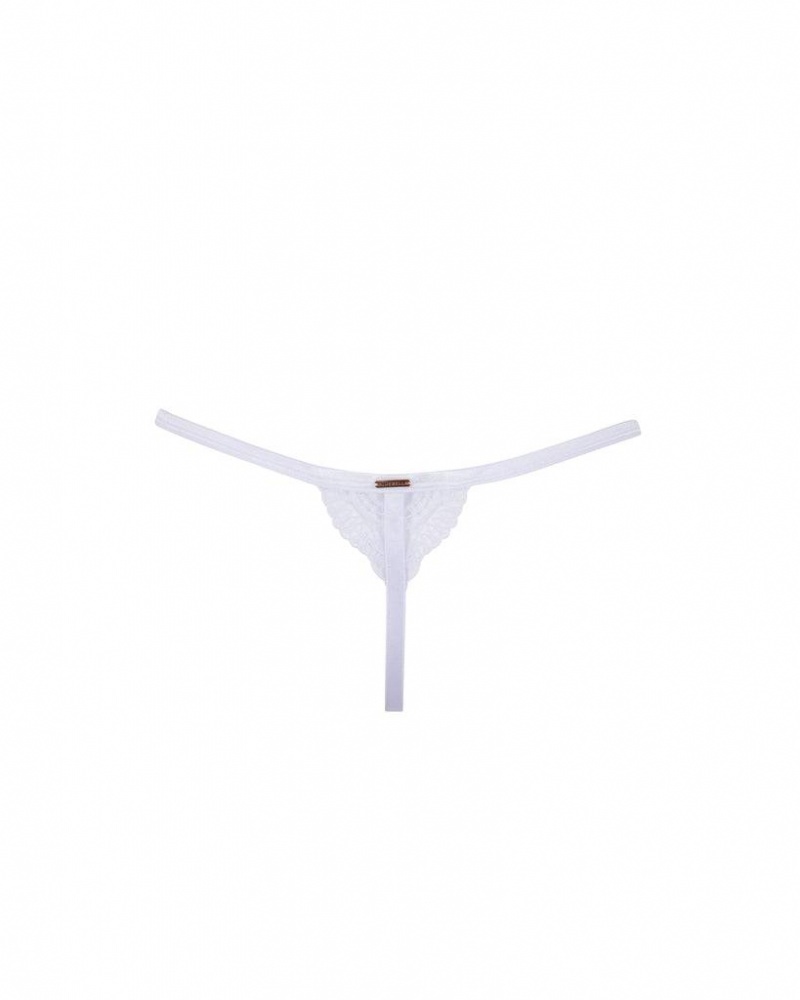 Bluebella Marseille Thong Panties White | USACE3158