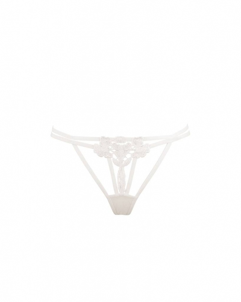 Bluebella Nova Thong Panties White | USAPQ3144